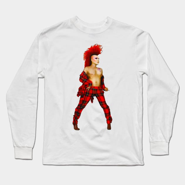 Pete Burns = The Evolutionary Long Sleeve T-Shirt by FashionGoesPop